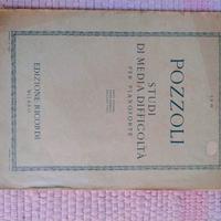 Spartito pianoforte Ettore Pozzoli studi