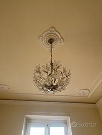 Lampadario moderno a fiori in cristallo/acrilico –