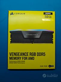 Corsair DDR5 32GB 6000MHz CL30 RGB (NUOVO)