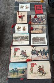 Lotto di vecchi calendari Piemonte Cavalleria