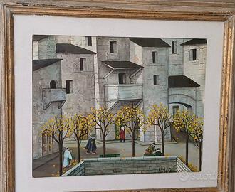 Quadro olio su tavola di Noberto