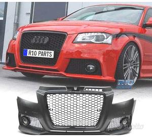PARAURTI ANTERIORE AUDI A3 8P 08-12 RS NERO PDC