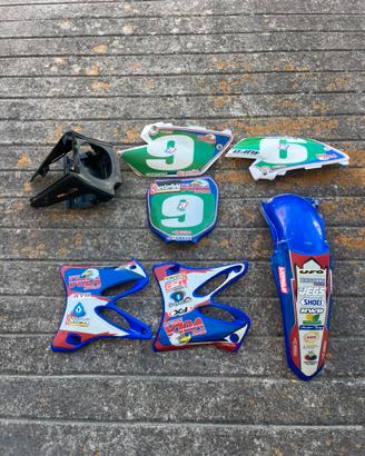 Plastiche originali yamaha yz + cassa filtro