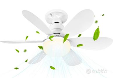 Ventilatore da Soffitto con Luce e Telecomando