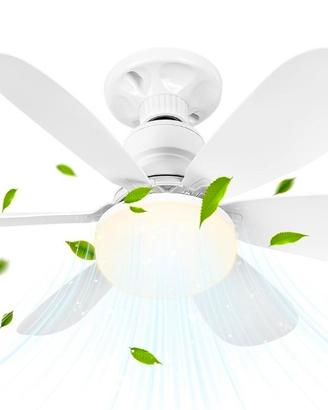 Ventilatore da Soffitto con Luce e Telecomando