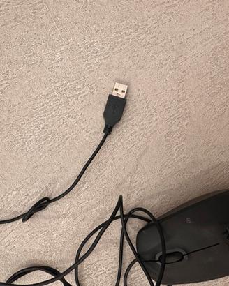 Mouse USB DELL con filo – Nero