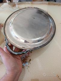 vassoio ovale vintage placcato argento 