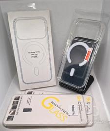 Cover Iphone 17 Pro magnetico Magsafe+2 pellicole