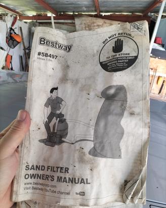 piscina+filtro a sabbia