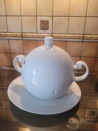 Zuppiera con piatto Rosenthal Asimmetria disegnata