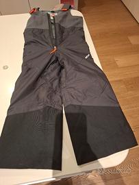 salopette pantaloni sci bambino 3-4 anni 91/104