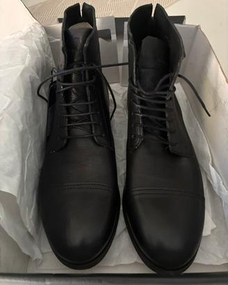 Scarpe stivaletto in pelle Trussardi Jeans Nuove
