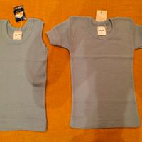 Maglia+canottiera intima neonato caldo cotone 