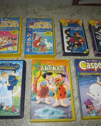 Vhs film di animazione/cartoni animati - usate