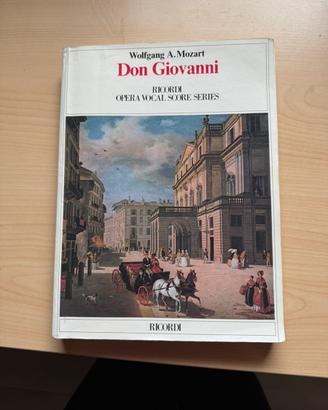 Spartito canto e piano Don Giovanni di Mozart