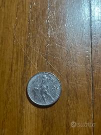 Moneta 50 lire del 1977