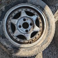 3 cerchi in lega 14"  MIM audi 80 e coprimozzo