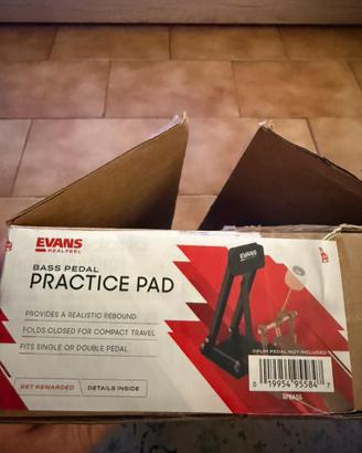 Evans real feel bass pedal practice pad