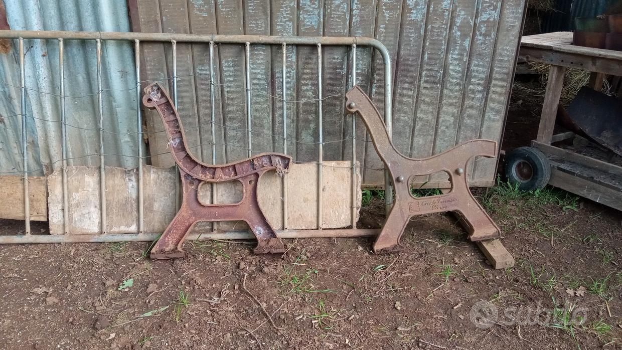 Panchina Da Giardino In Legno E Ghisa | Design Rose Style | 3 Posti Per Esterno - Foto 5