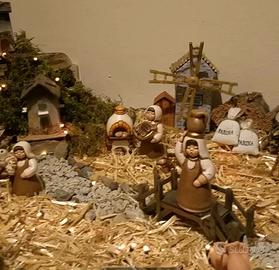 presepe thun completo di tutto e luci