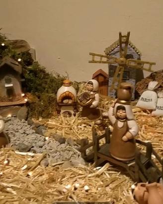 presepe thun completo di tutto e luci