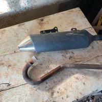 Marmitta + collettore motore Minarelli 125 4t