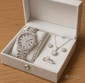 Set orologio + gioielli in argento