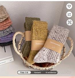 Set 8 Calze in cashmere tg.36-40 