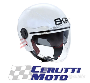 Casco Jet bianco perla BKR 3 omologazione 22-06