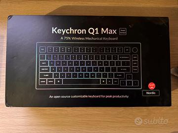 Keychron Q1 Max Knob - 75% wireless alluminio, ISO