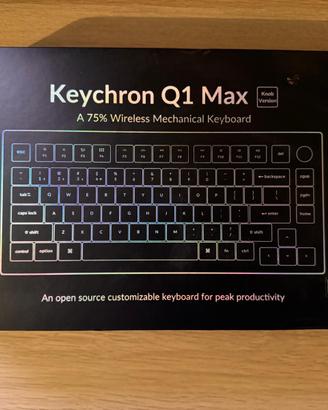 Keychron Q1 Max Knob - 75% wireless alluminio, ISO