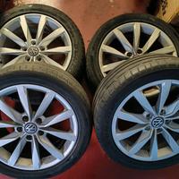 4 cerchi Dijon 17" vw golf 7, usati. 