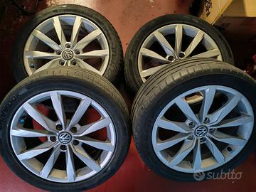 4 cerchi Dijon 17" vw golf 7, usati. 