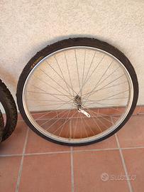 gomma completa bicicletta 26'' tre copertoni
