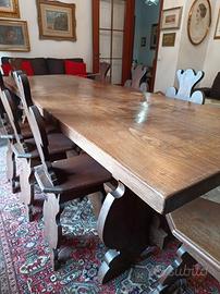 TAVOLO FRATINO IN MASSELLO DI CASTAGNO