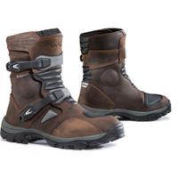 Stivale moto enduro forma adventure low marrone