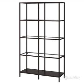Scaffale, metallo e vetro