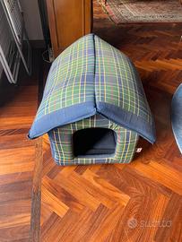 Cuccia cane o gatto da interno in tessuto