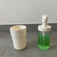 Dispenser per sapone e portaspazzolino