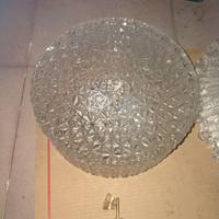 plafoniera in vetro vintage