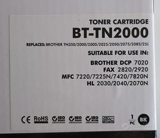 Toner compatibile Brother TN2000