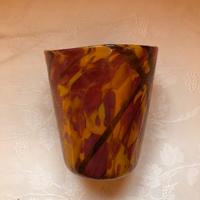 Bicchiere in vetro soffiato di Murano.