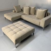 ZANOTTA divano ALFA  in velluto Gris Cipria