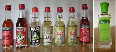 Bottigliette Brillantina Linetti + liquore mignon