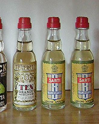 Bottigliette Brillantina Linetti + liquore mignon