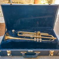 tromba vintage con custodia originale