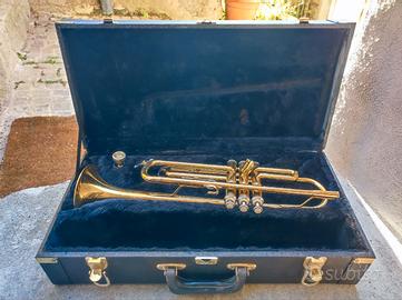 tromba vintage con custodia originale