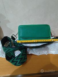 Borsetta/portafoglio multi tasche verde