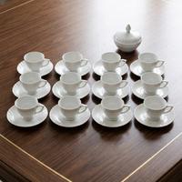 SERVIZIO DA CAFFÈ PORCELLANA BIANCA ROYAL TETTAU