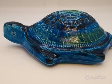 Ceramiche Bitossi - Figura tartaruga "Rimini Blu"
